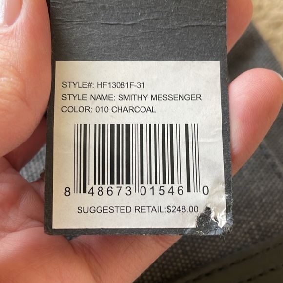 Hayden Harnett Smithy Messenger Bag Shoulder Laptop Travel Canvas Leather Office - Picture 3 of 14